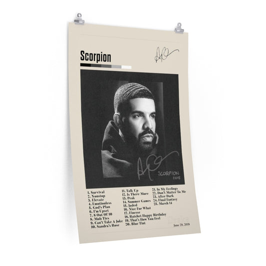 Scorpion - Drake Premium Matte Poster