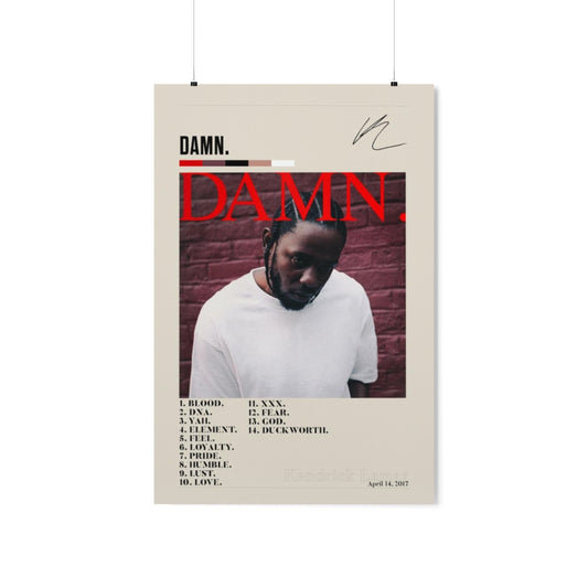 DAMN. - Kendrick Lamar Premium Matte Poster