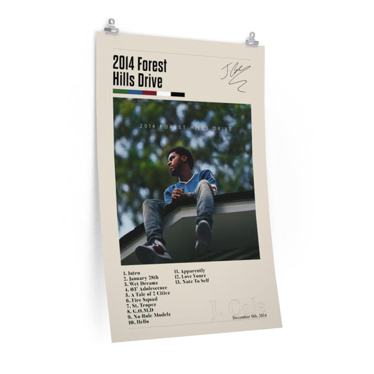 2014 Forrest Hills Drive - J. Cole Premium Matte Poster