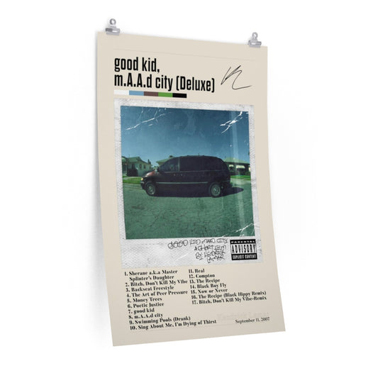 good kid, m.A.A.d city (Deluxe) - Kendrick Lamar Premium Matte Poster