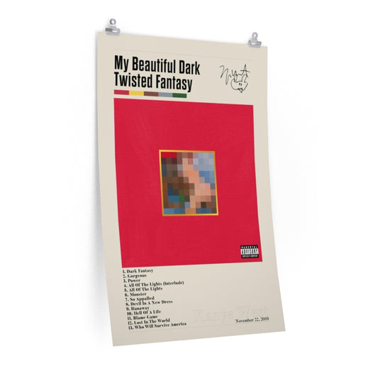My Beautiful Dark Twisted Fantasy - Kanye West Premium Matte Poster