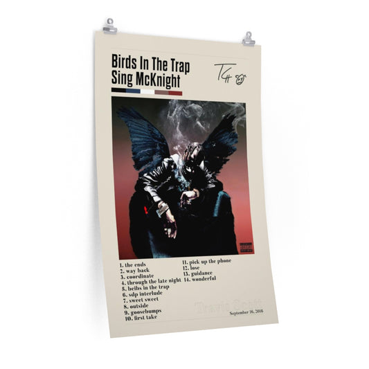 Birds in the Trap Sing McKnight - Travis Scott Premium Matte Poster