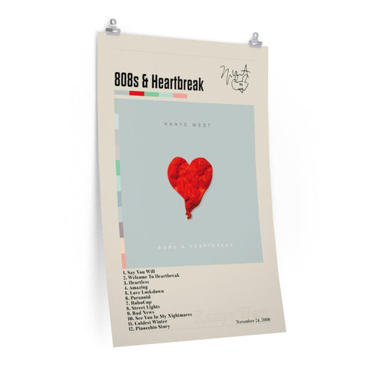 808s & Heartbreak - Kanye West Premium Matte Poster
