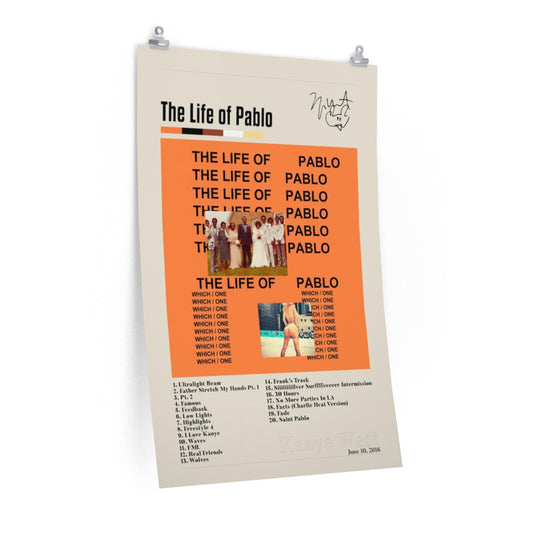 The Life of Pablo - Kanye West Premium Matte Posters